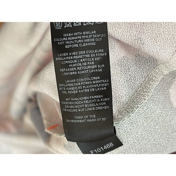 ASOS Dress Womens Size 6 Floral Pleated V Neck Key Hole Open Back Long - Picture 10 of 10